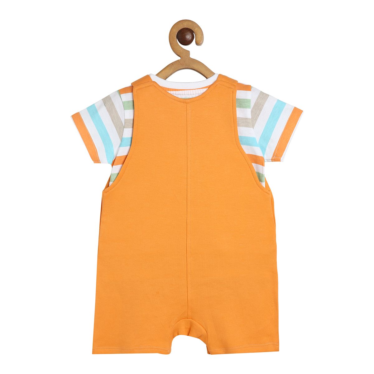 Boys Multicolor Pack Of 2 Dungaree Set