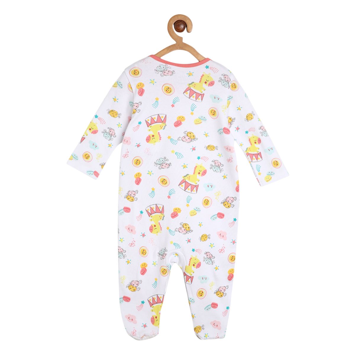 Girls Multicolor Pack Of 2 Sleep Suit