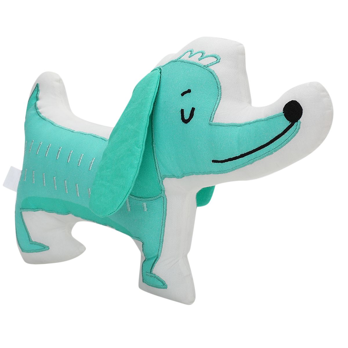 Unisex Puppy Shape Soft Toy, Green