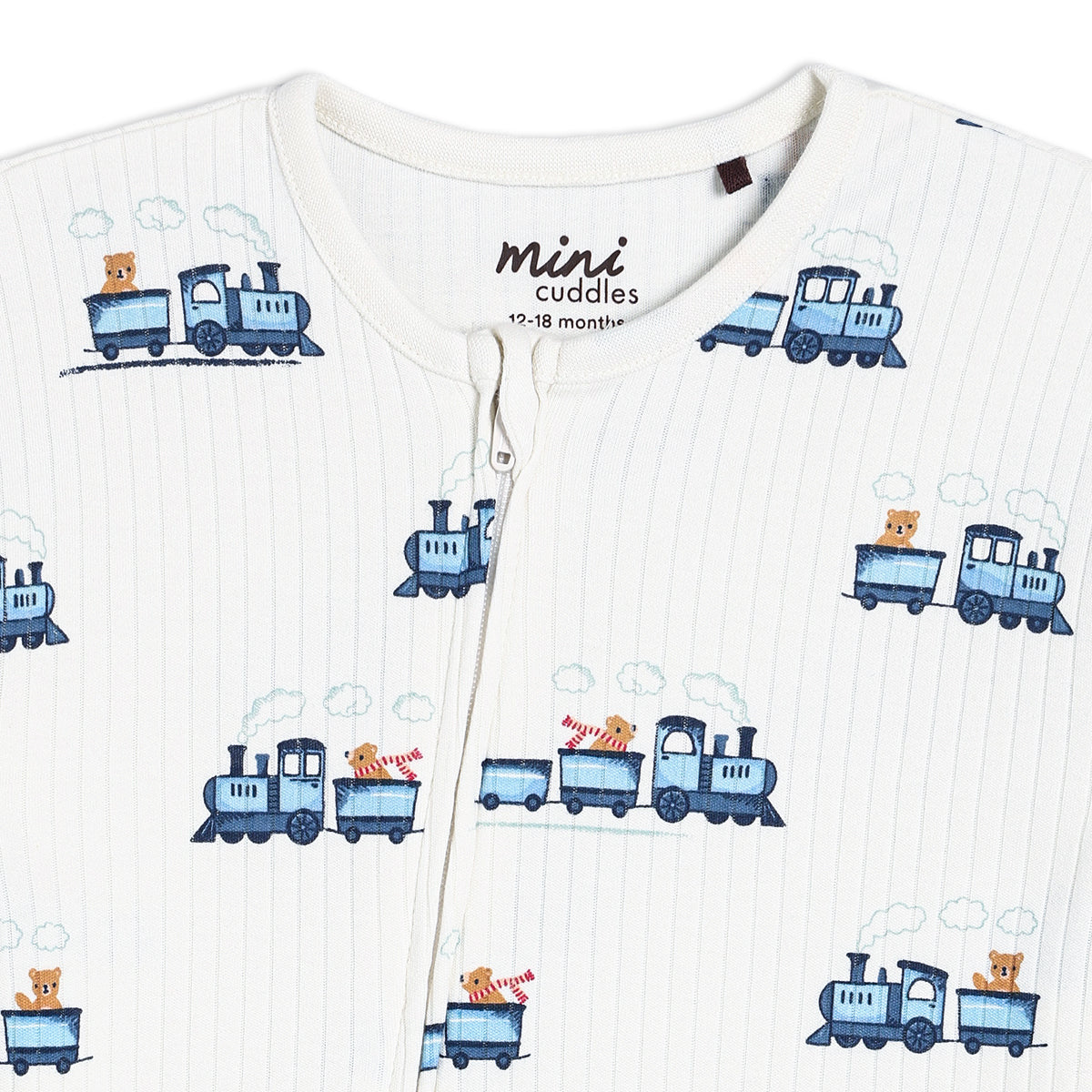 Boys White Boat Neck Cap Sleeve Romper