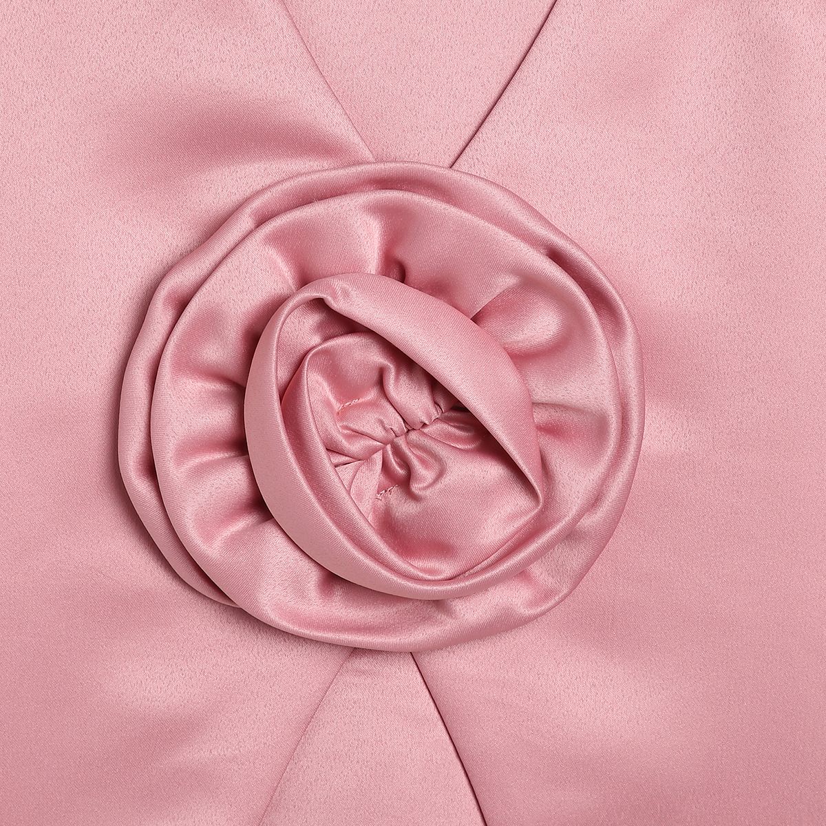 Girls Party Wear Dress with Floral Rosette Detail, Pink