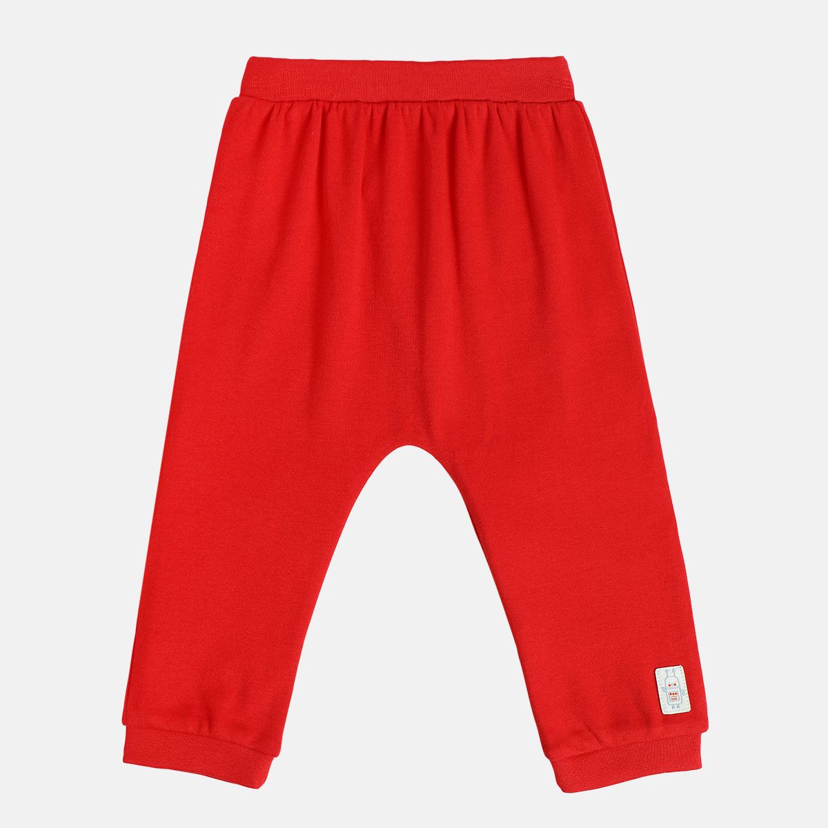 Boys Olive Green / Red Allarround Elastic Full Length Knit Bottom