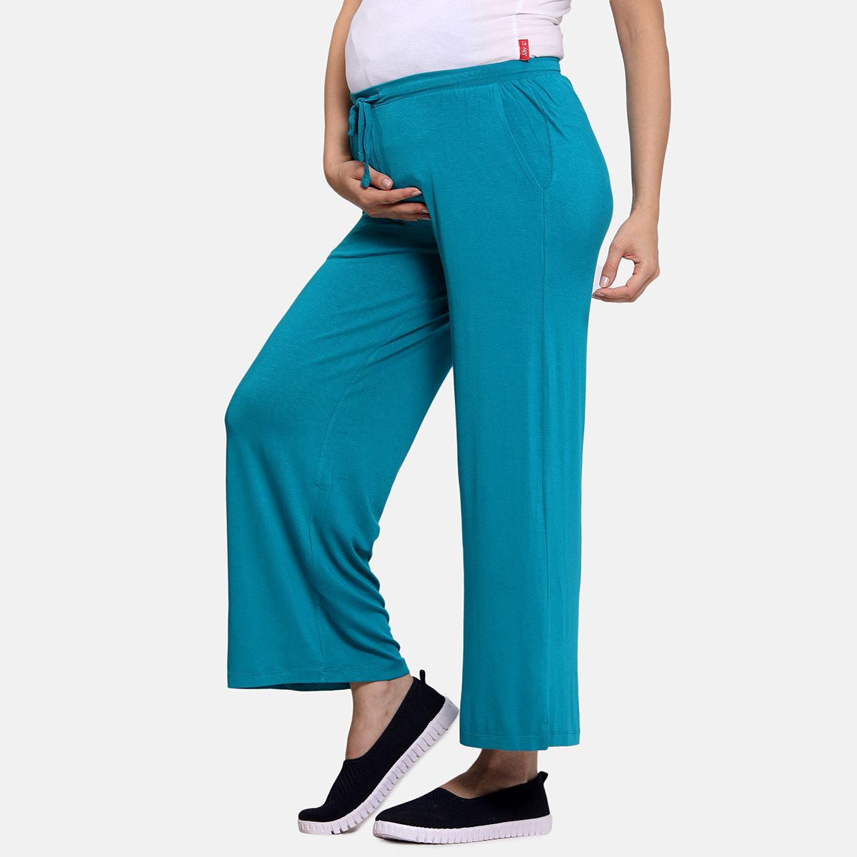 Harbor Blue Nursing Knit Pant