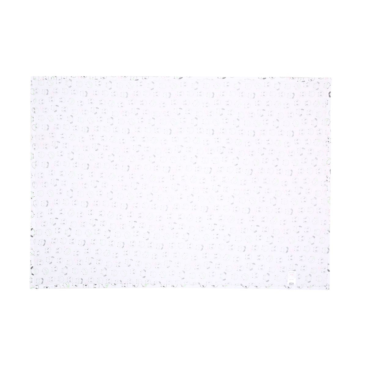 Baby Unisex White Cotton Muslin Printed Swaddle Wraps Pack of 2 Soft and Breathable Everyday Essentials