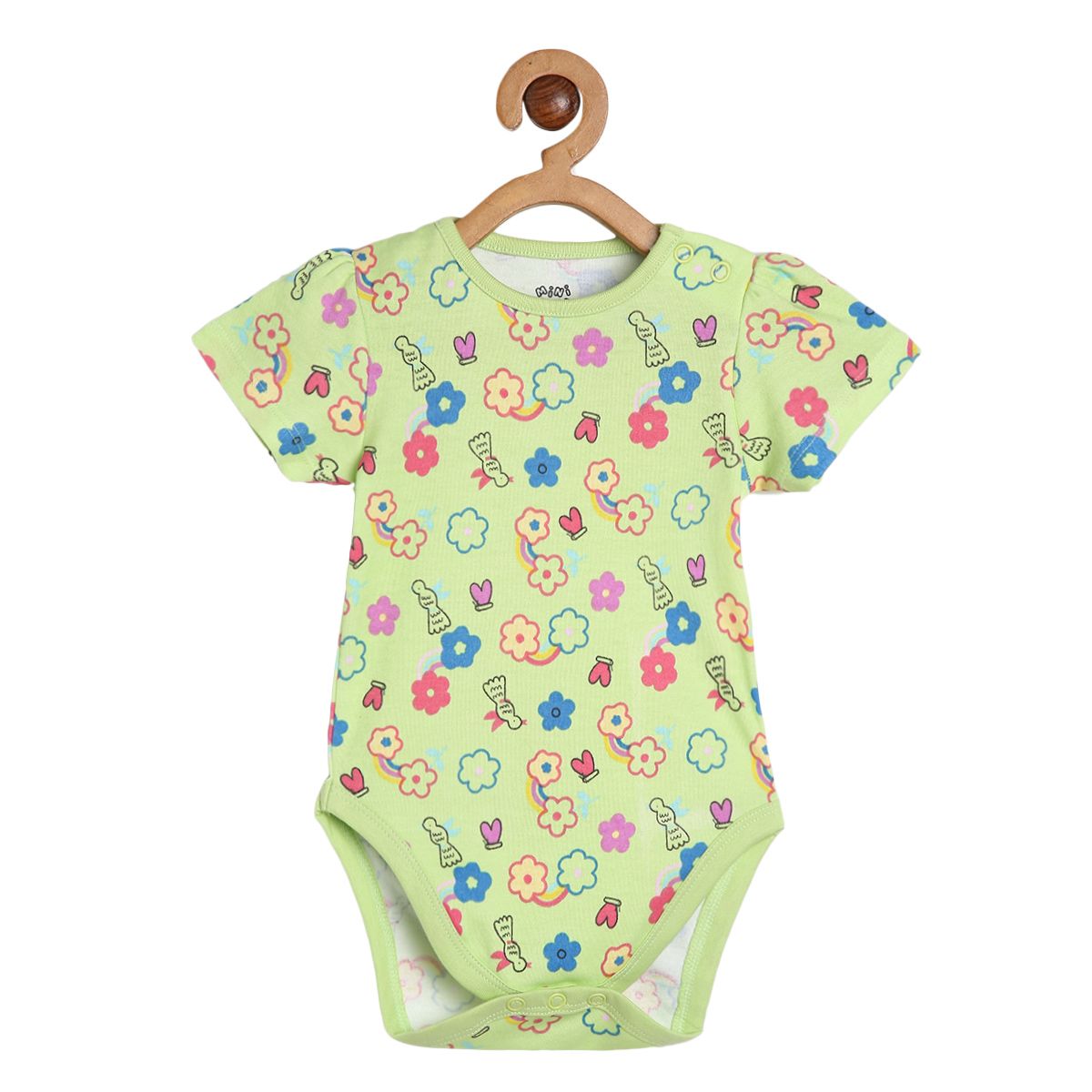 Girls Multicolor Pack Of 3 Body Suit