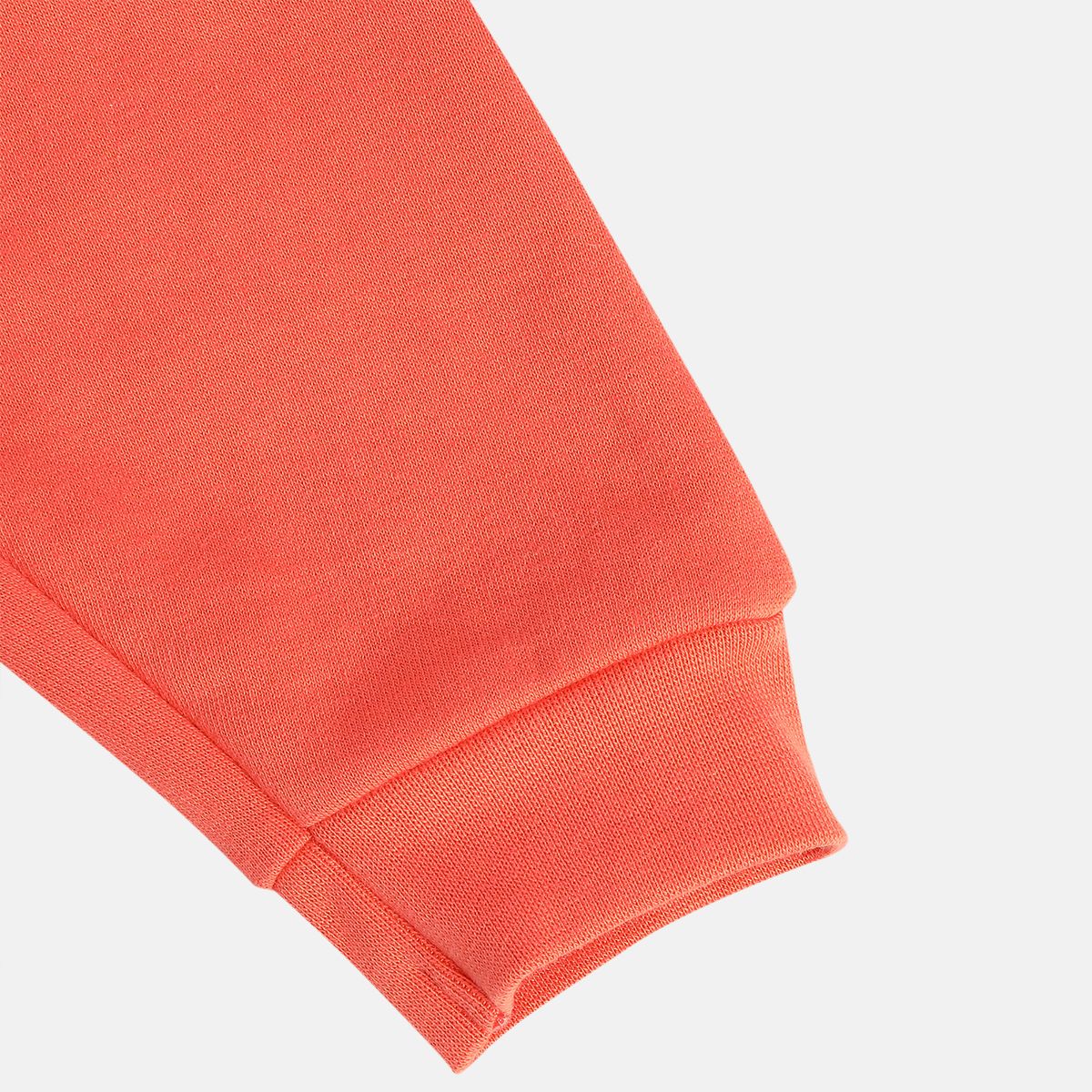 Girls Cotton Solid Joggers - Peach