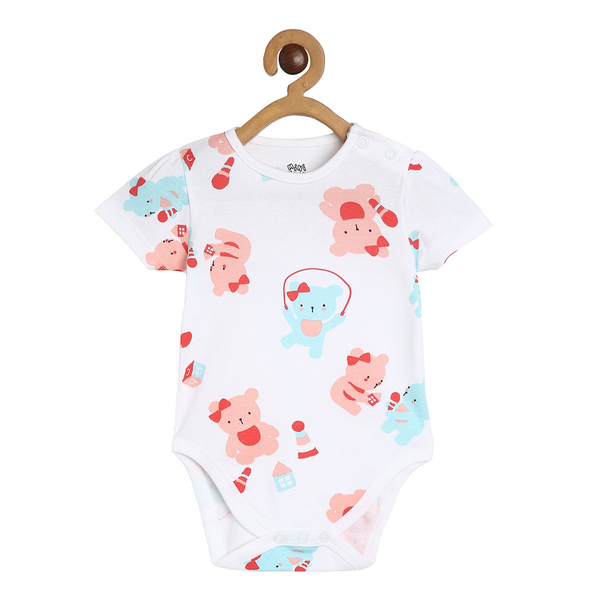 Girls Multicolor Pack Of 3 Body Suit