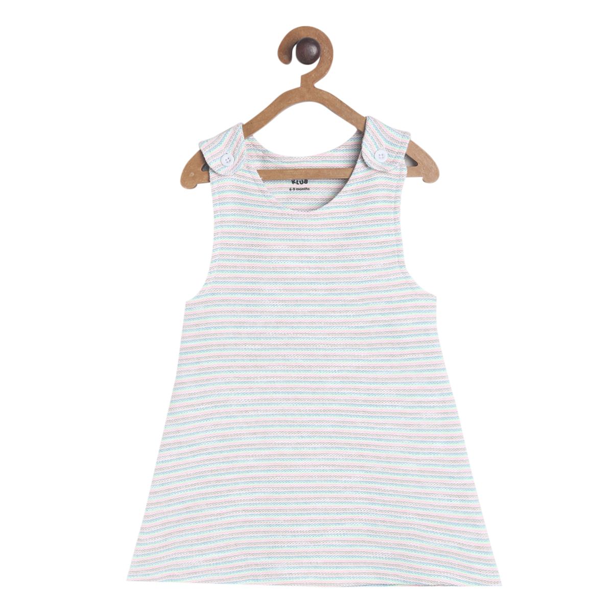 Pack of 2 pinny set - baby pink & light grey for 3-6 Months