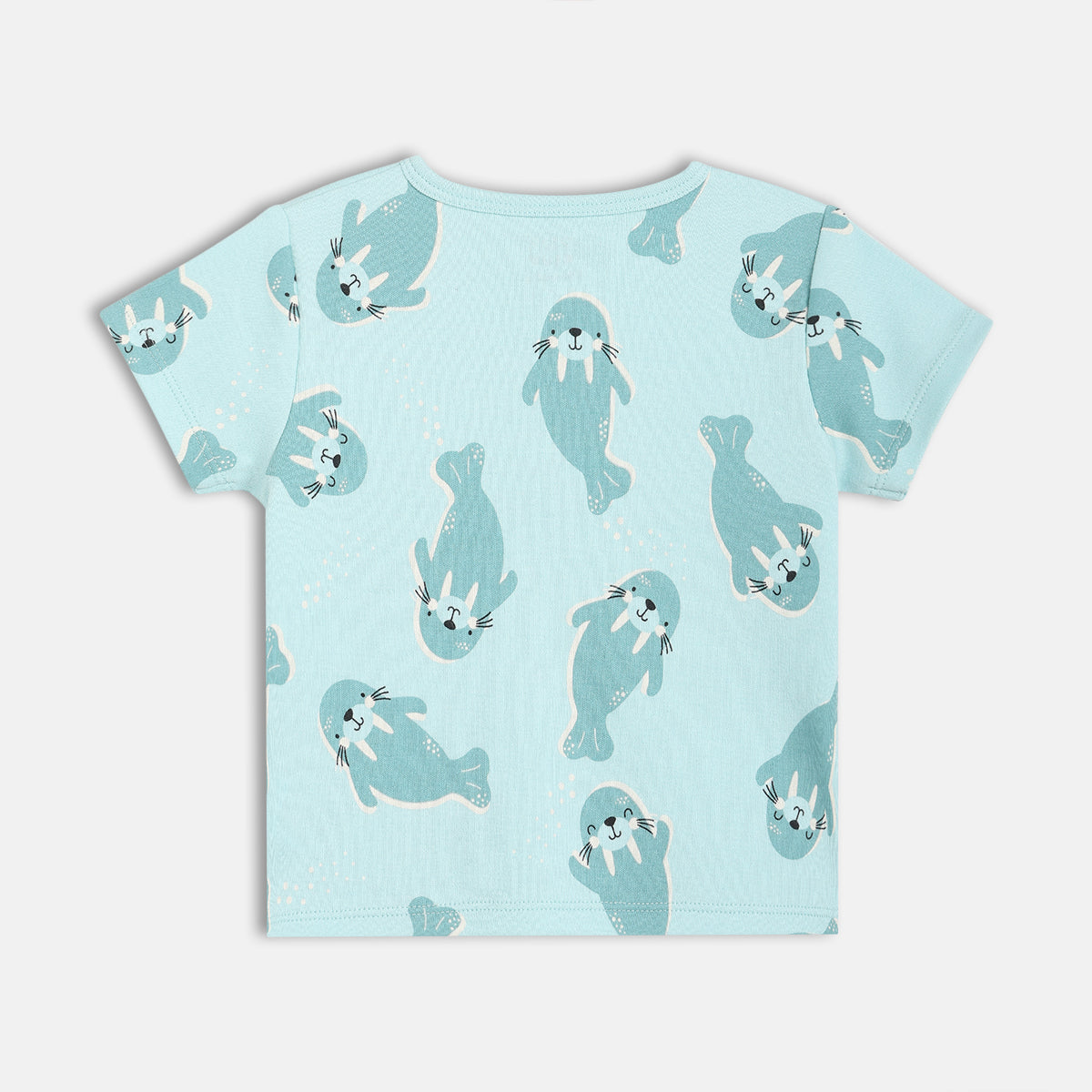 Boys White/Blue Short Sleeve Front Open Vest