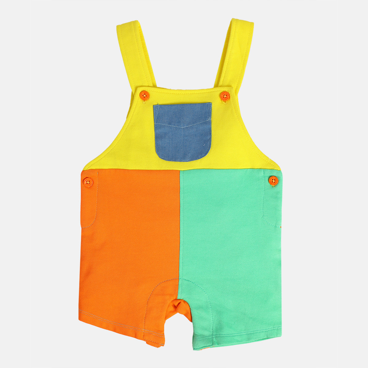 Boys Multicolor Pack Of 2 Dungaree Set