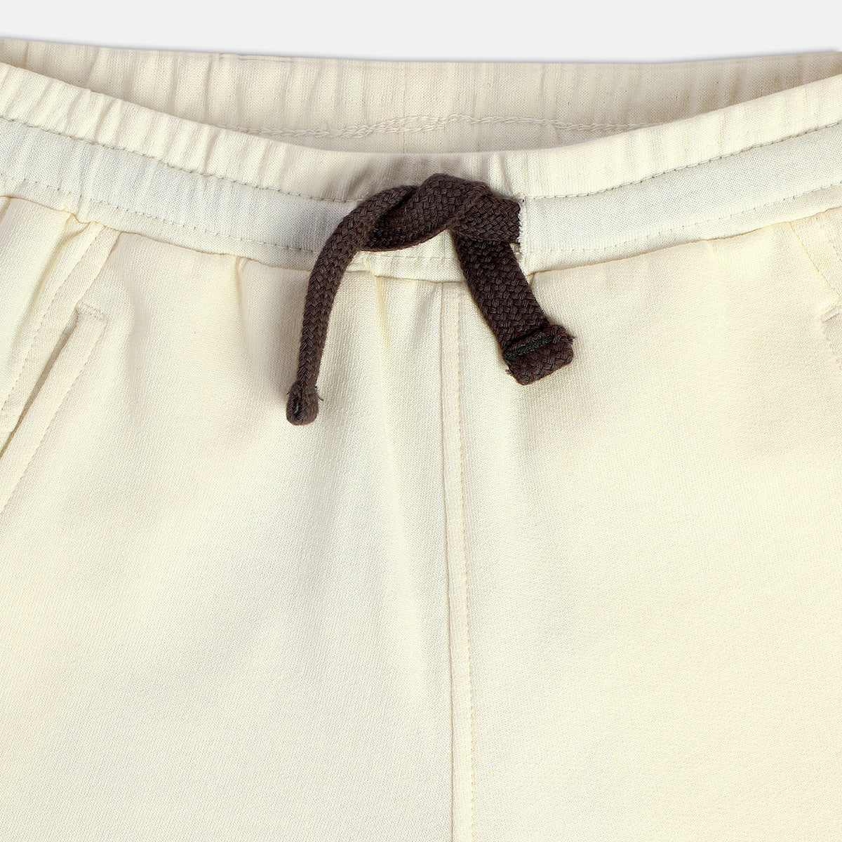 Boys White Knit Shorts
