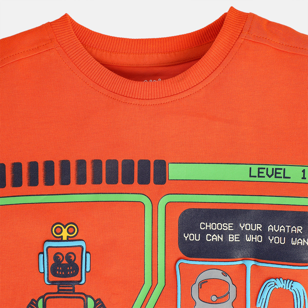 Boys Orange Pack Of 1 T-Shirt
