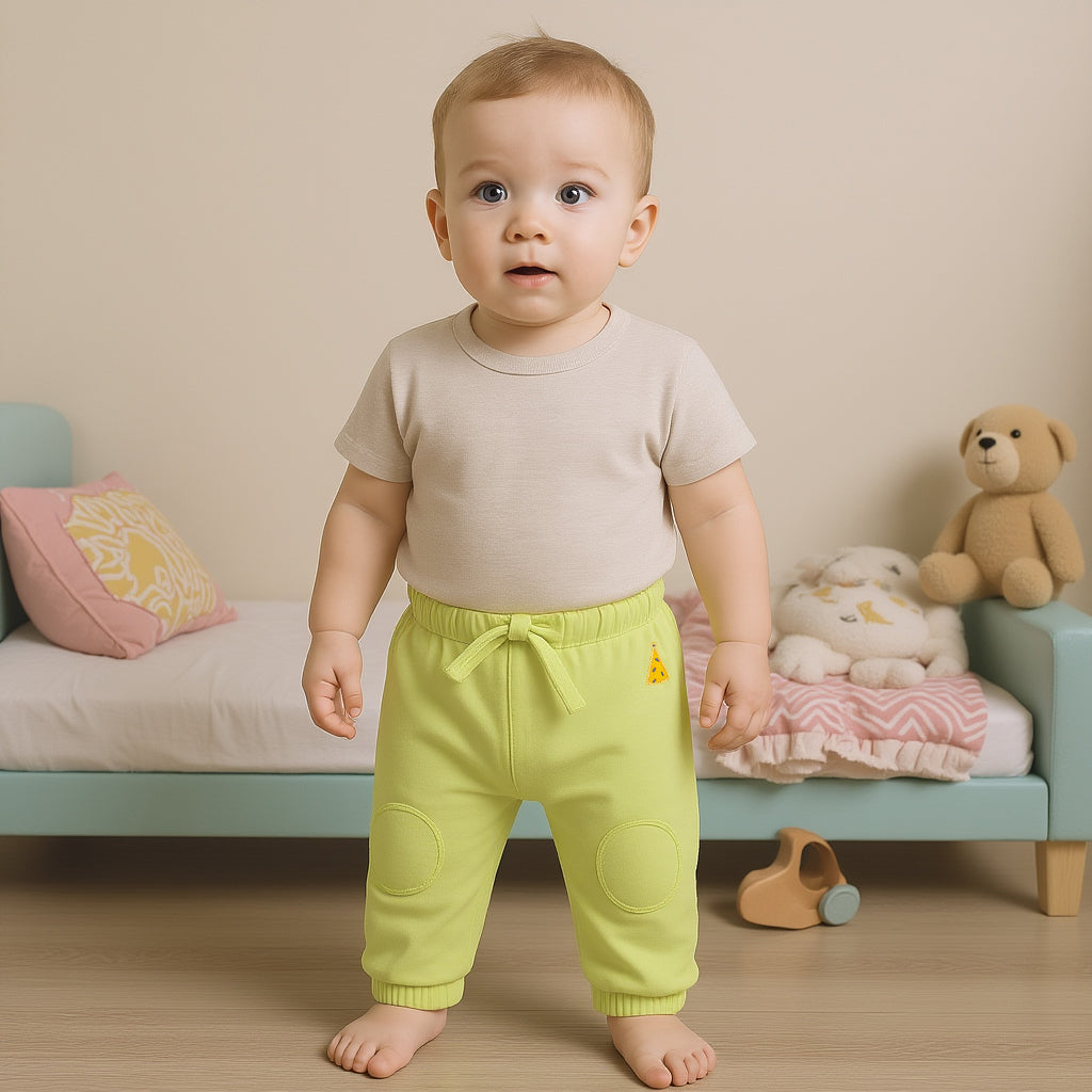 Boys Lime Knit Bottom