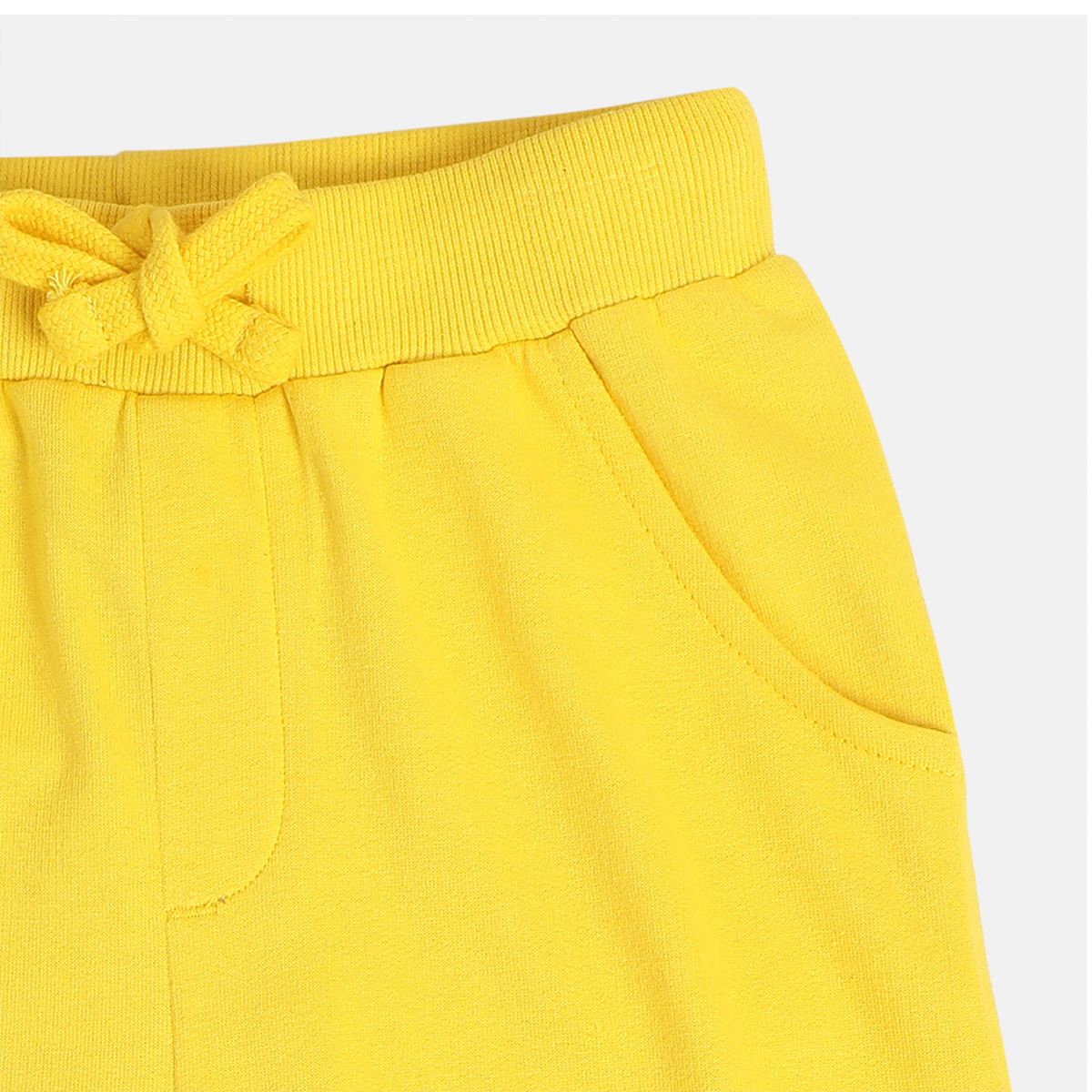 Boys Yellow Allaround Elastic Full Length Jogger