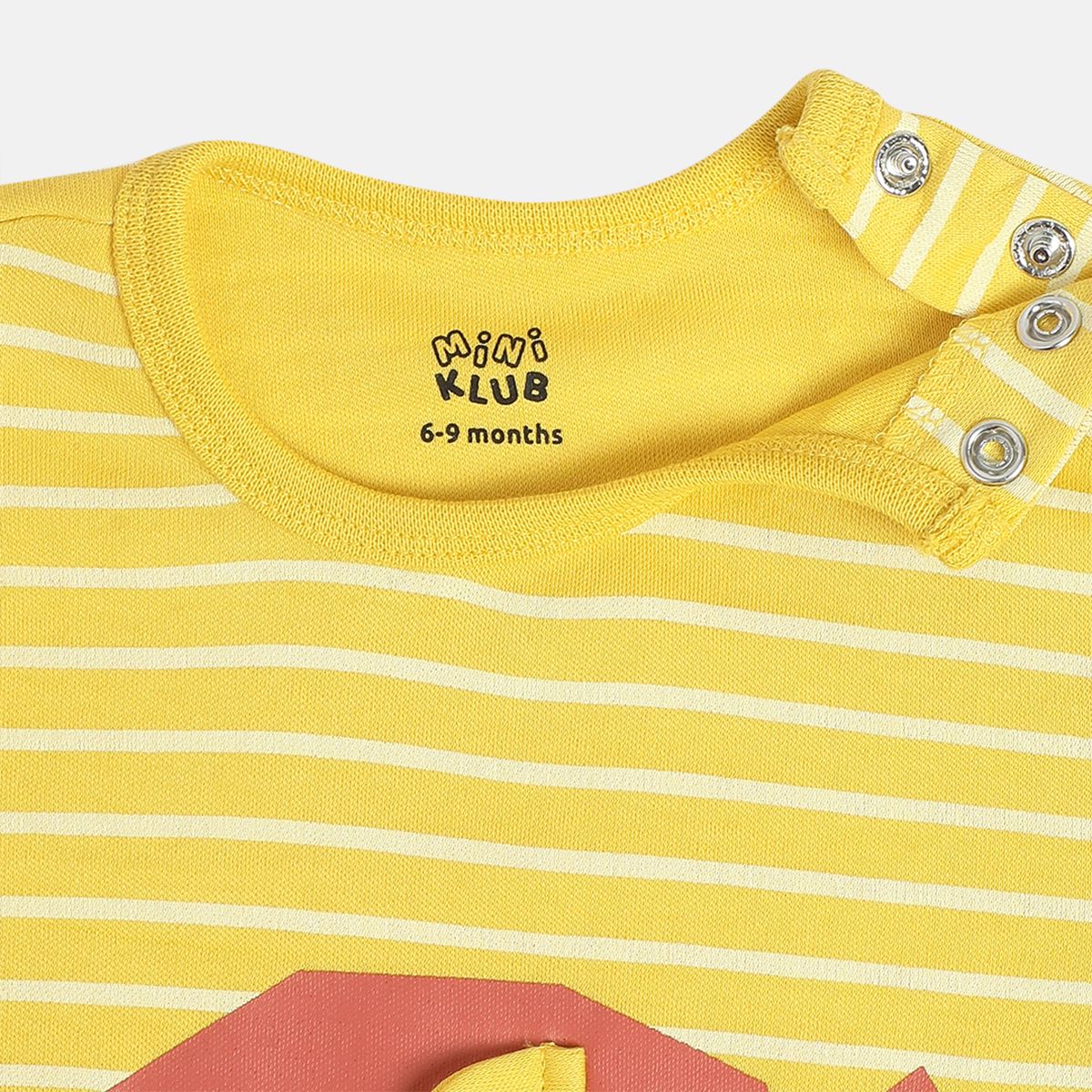 Boys Yellow Round Neck Full Length / Long Sleeve Romper