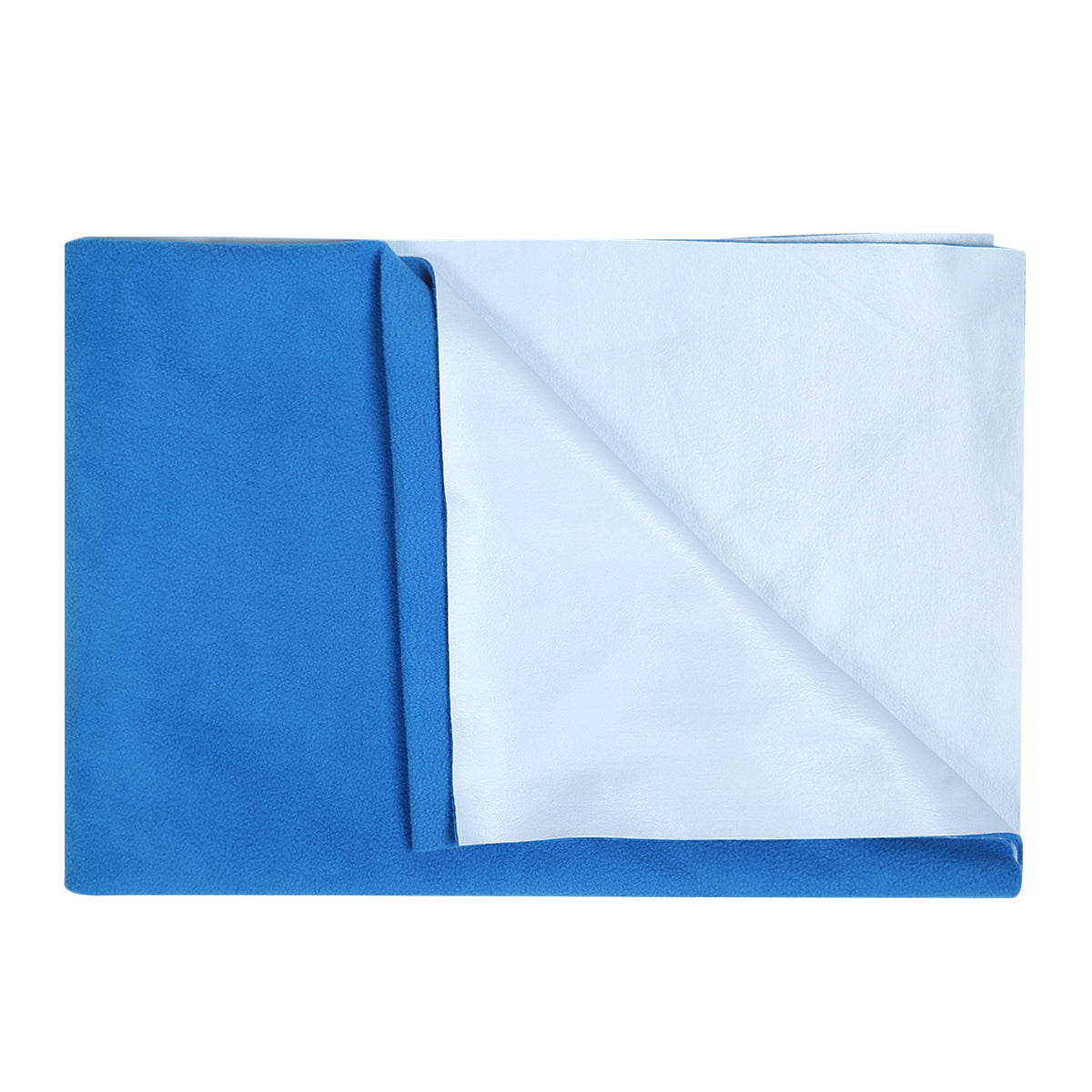 Baby Unisex Blue Polyester Bed Protector Sheet Pack of 1 Solid Waterproof Nursery Essential
