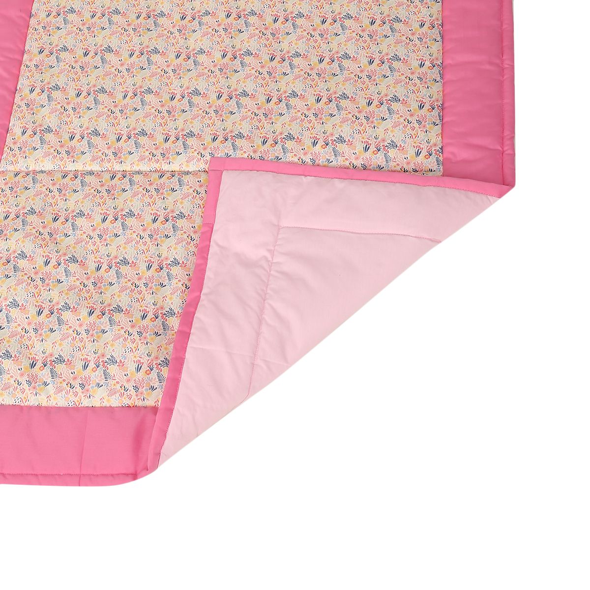 Girls Pink Floral Print Mat