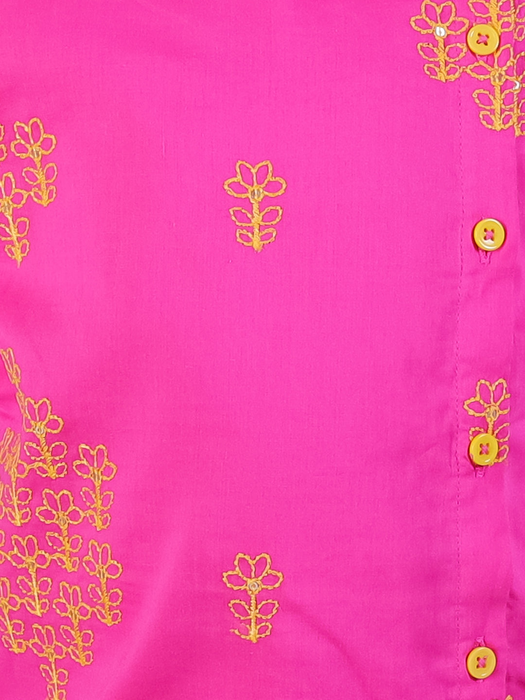 Lil Drama Boys Embroidered Kurta With Dhoti Pants Set, Pink And White