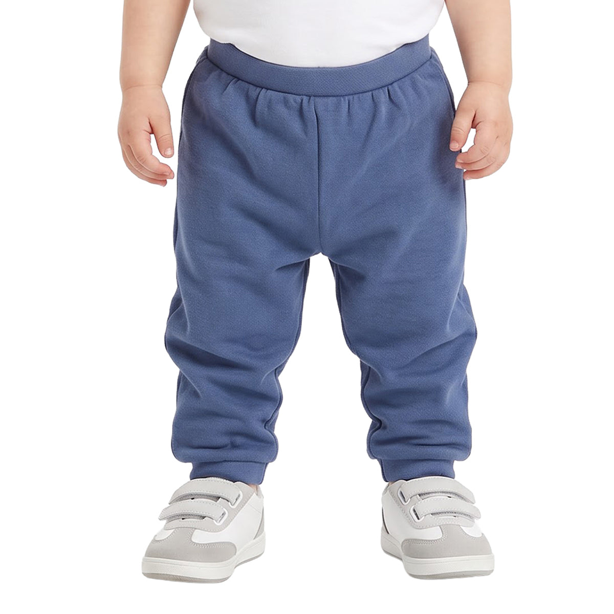 Baby Boys Blue and Cream Knit Bottoms Pack of 2 Regular Fit Casual Wear