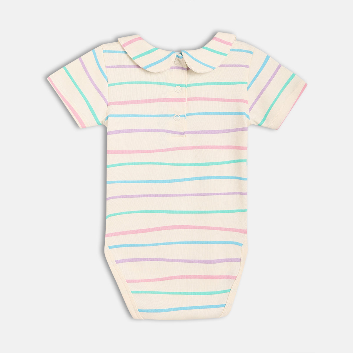 Girls Pink/Multi Short Sleeve Body Suit