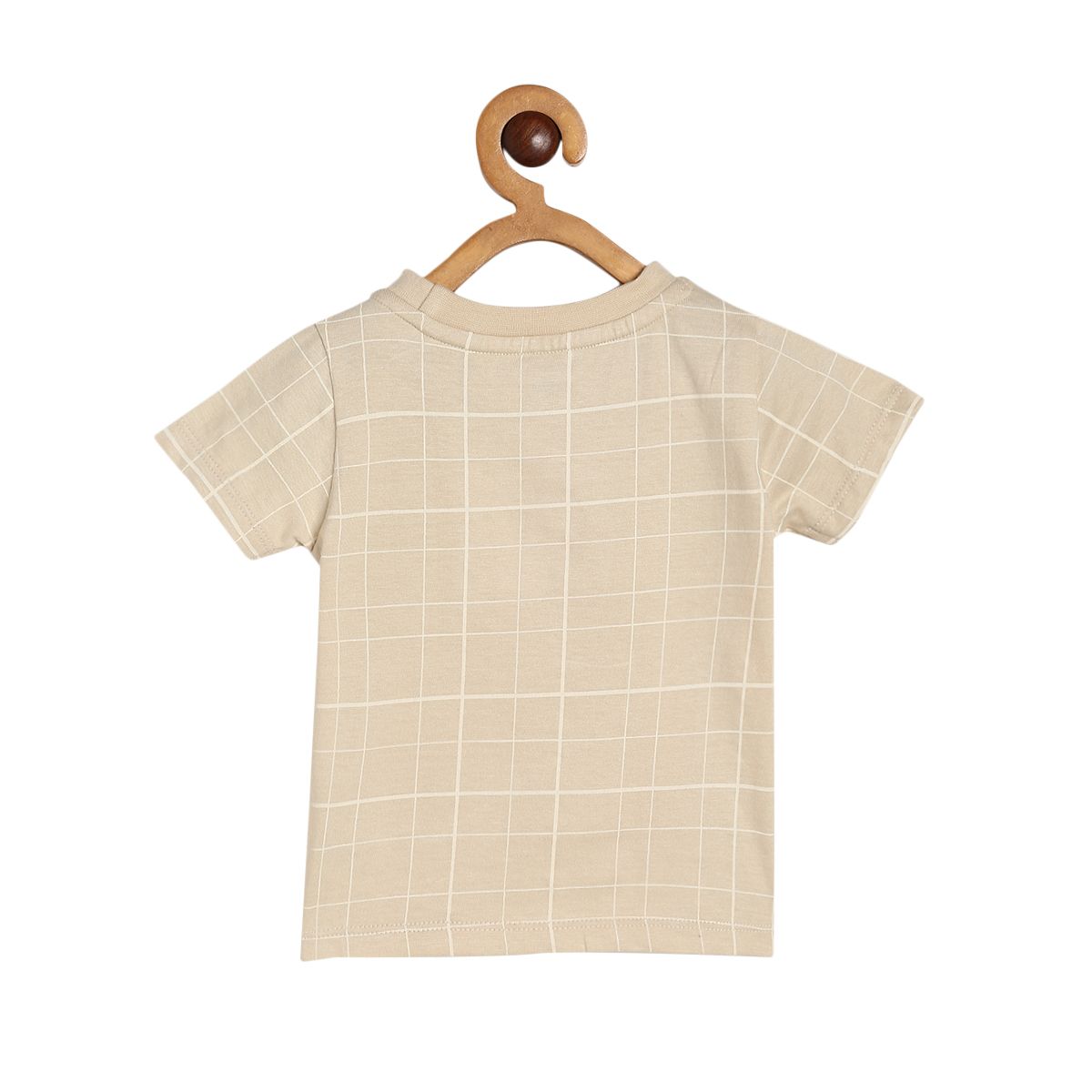 Boys Beige T-Shirt And Bottom