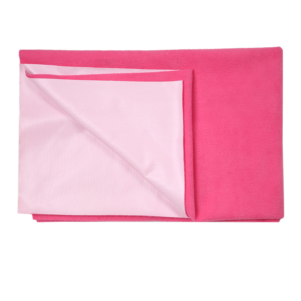 Baby Girls Pink Polyester Bed Protector Sheet Pack of 1 Solid Waterproof Nursery Essential