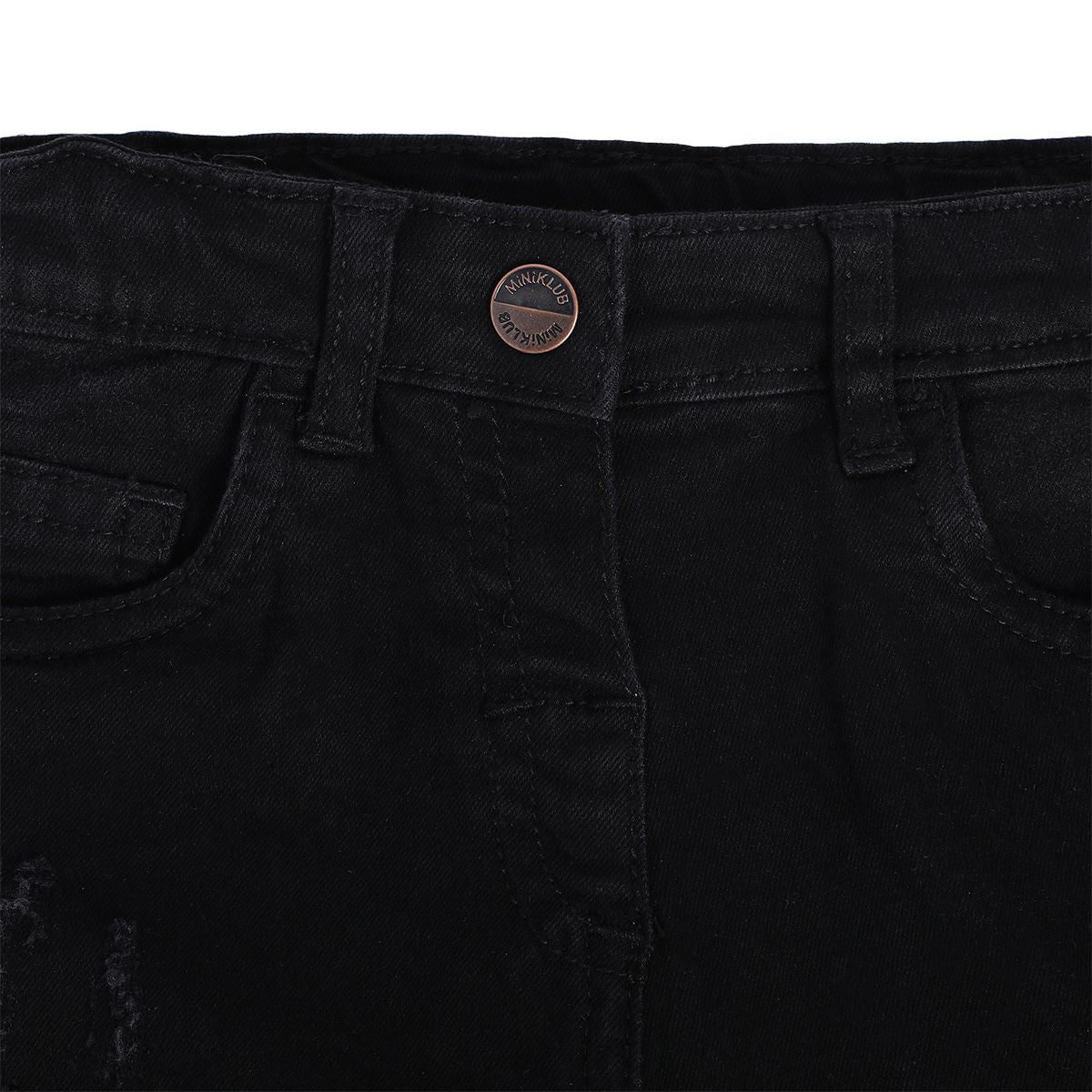 Girls Black Pack Of 1 Denim Pant