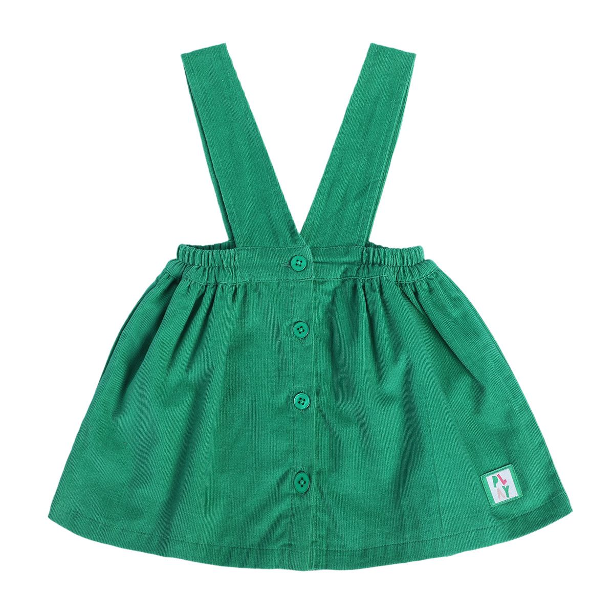 Girls Green Pack Of 2 Pinny Set