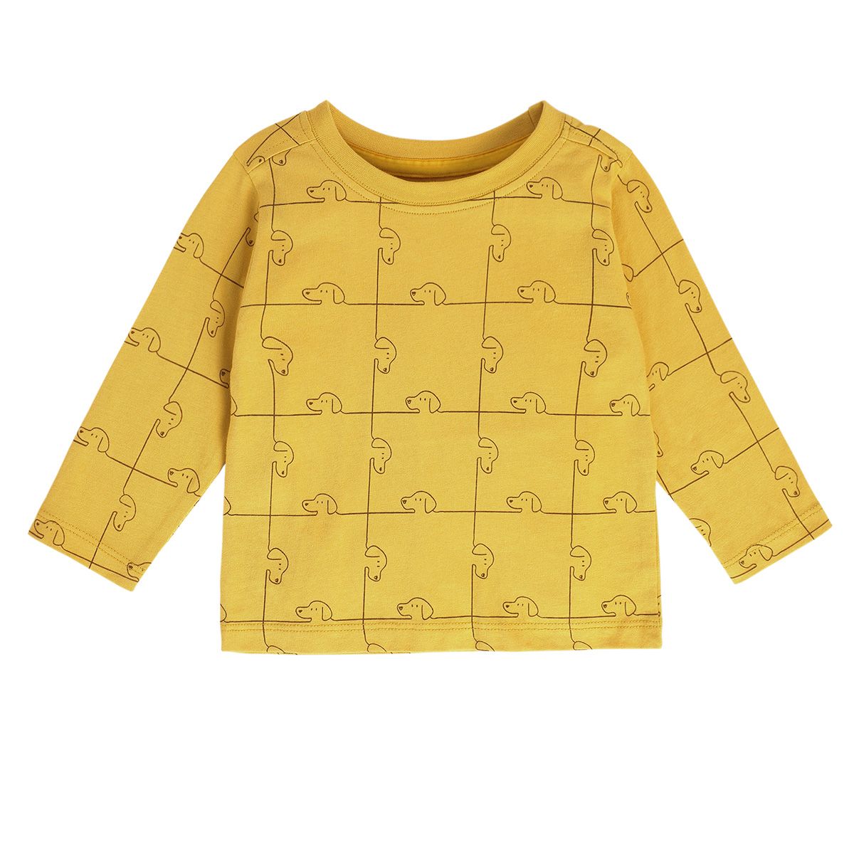 Boys Yellow Pack Of 2 T-Shirt And Bottom