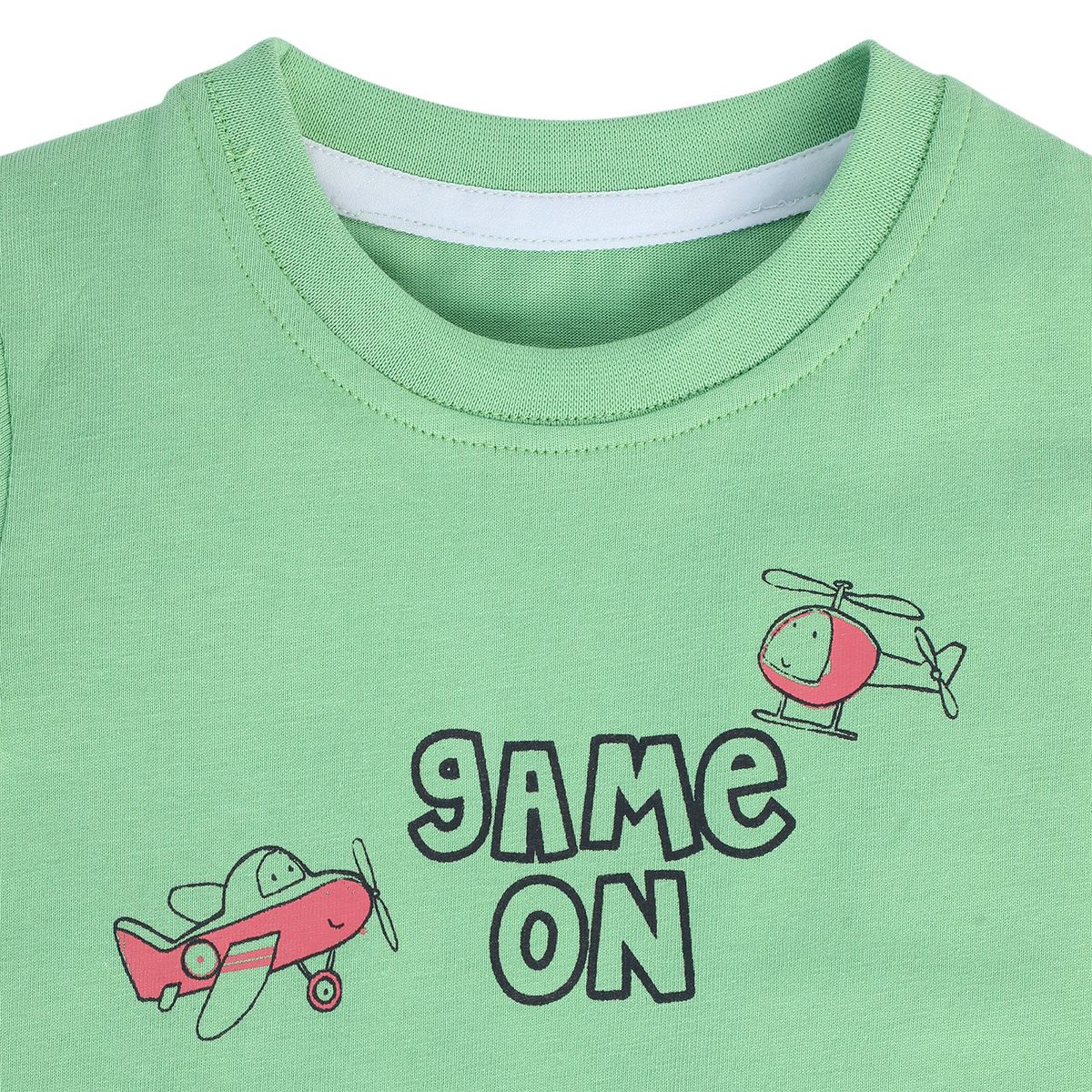 Boys Green Pack Of 1 T-Shirt