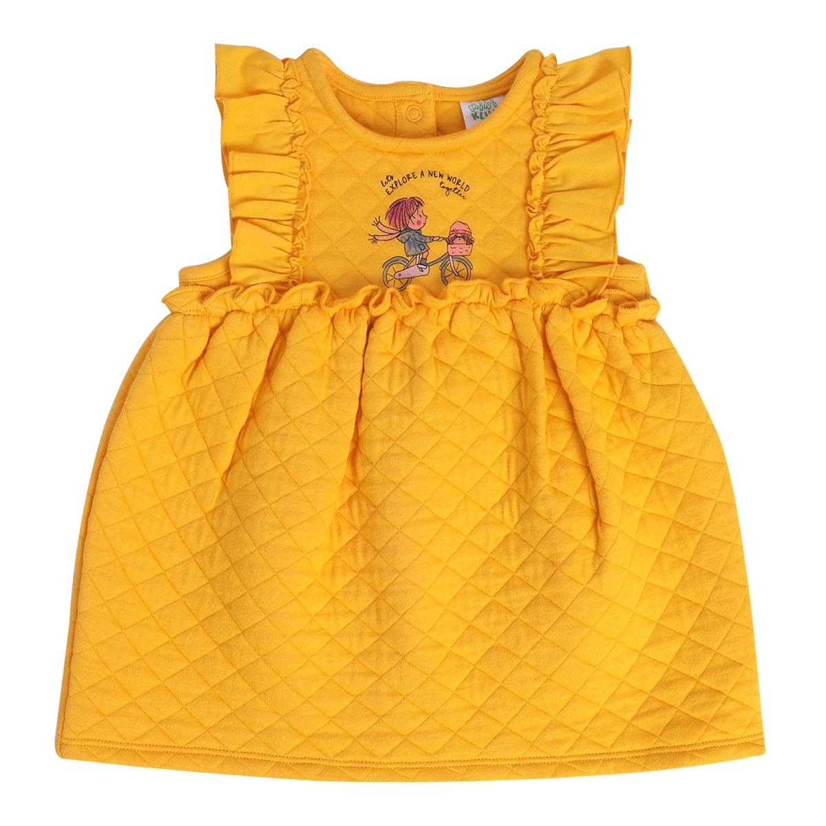 Girls Multicolor Pack Of 2 Pinny Set