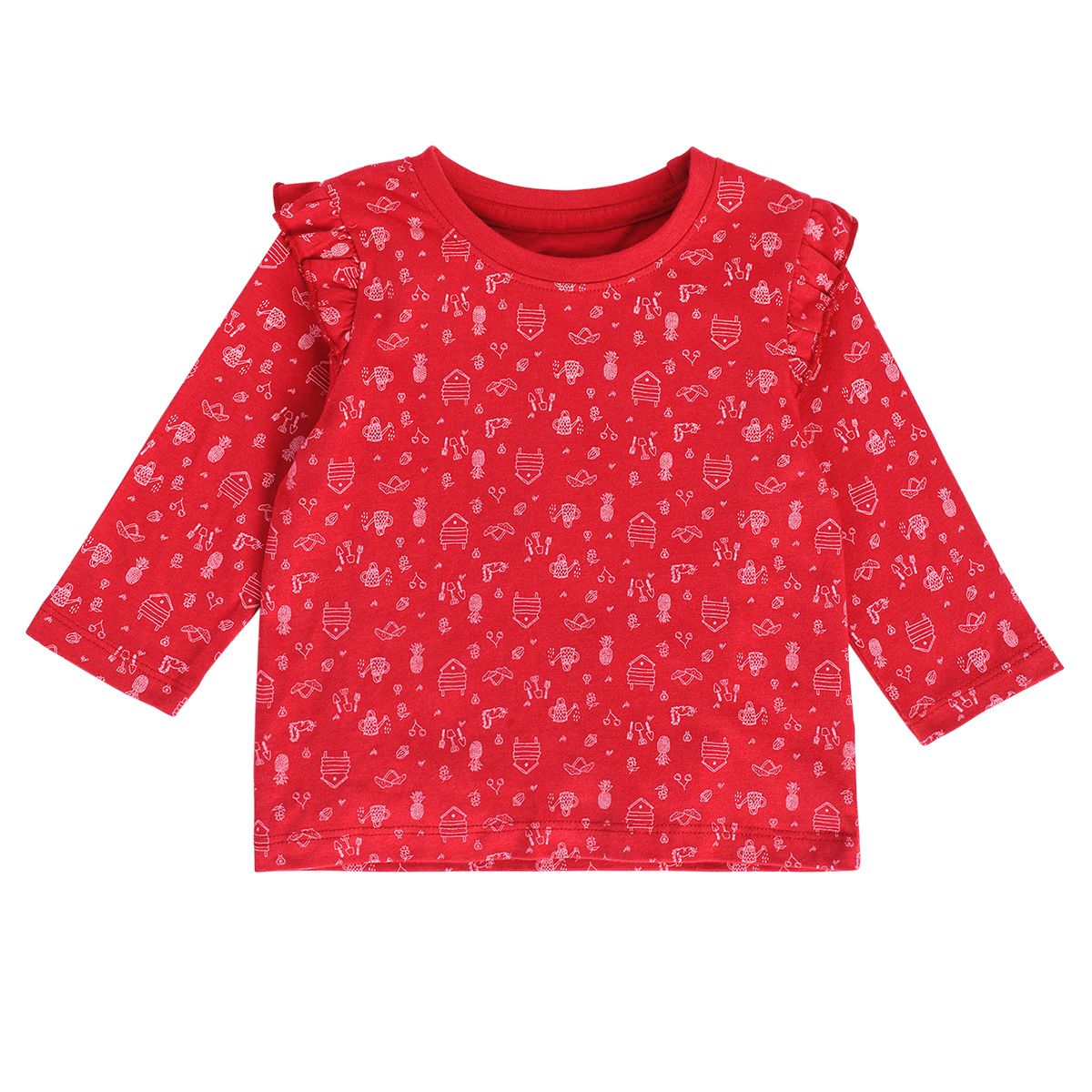 Girls Red Pack Of 2 Top And Bottom