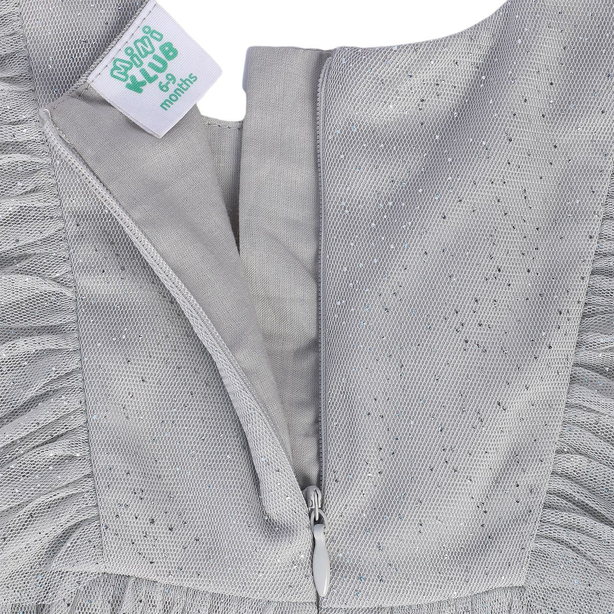 Girls Grey Pack Of 1 Dress
