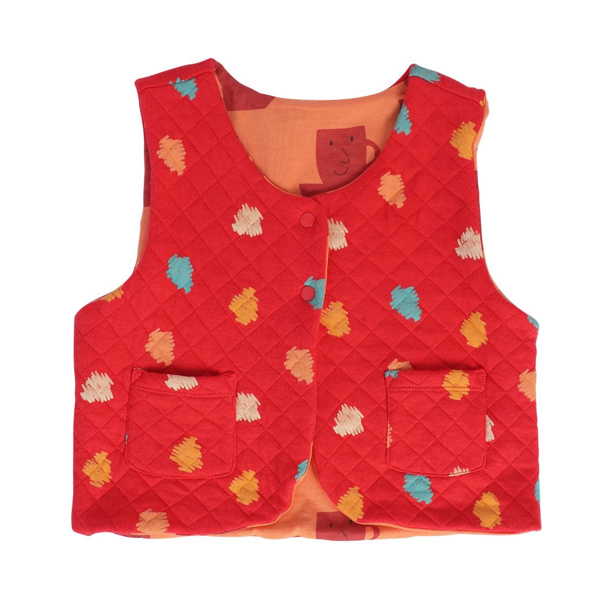 Girls Orange Gillet
