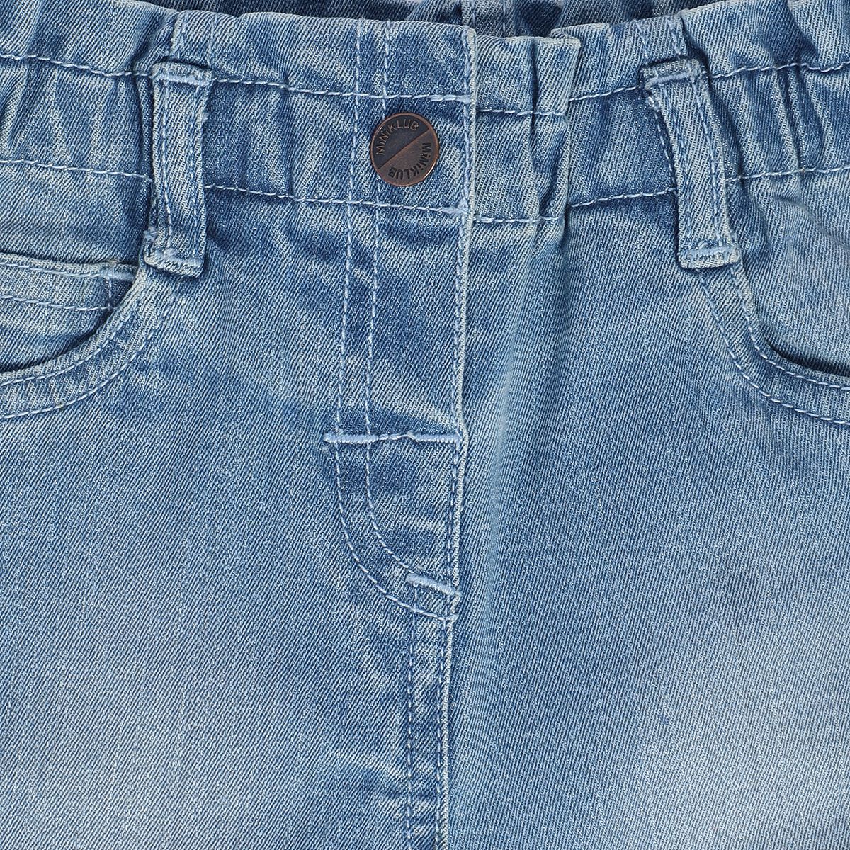 Girls Mid Blue Pack Of 1 Denim Pant