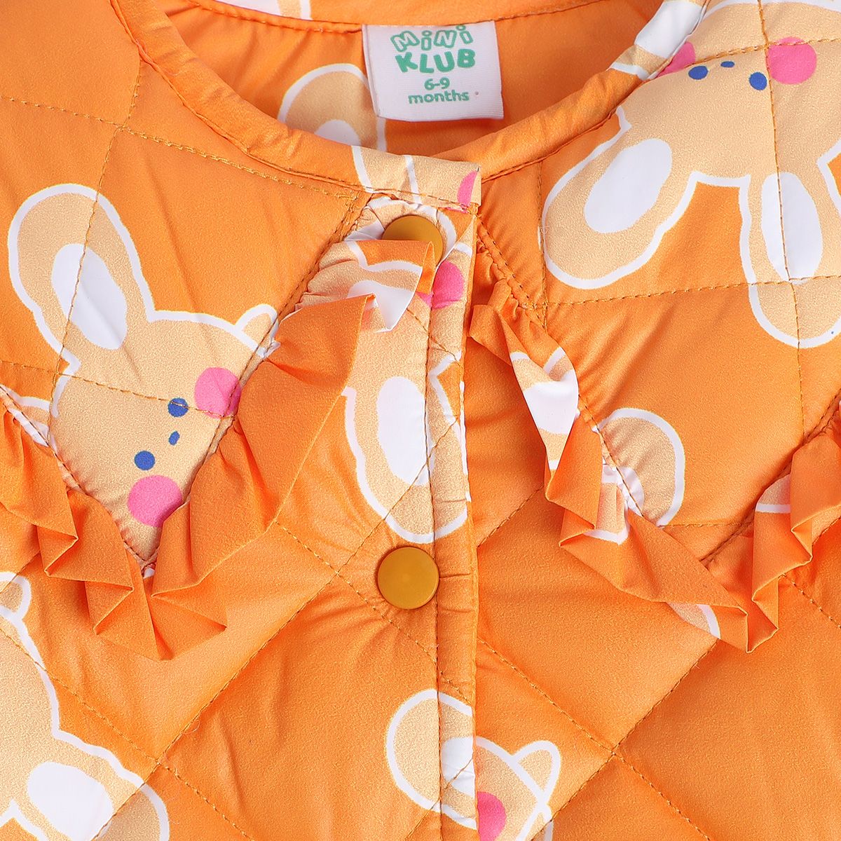 Girls Orange Pack Of 1 Jacket
