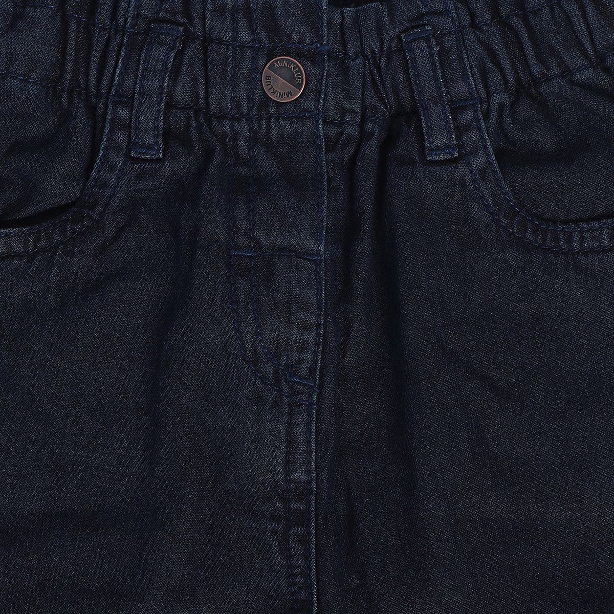 Girls Grey Denim Pant