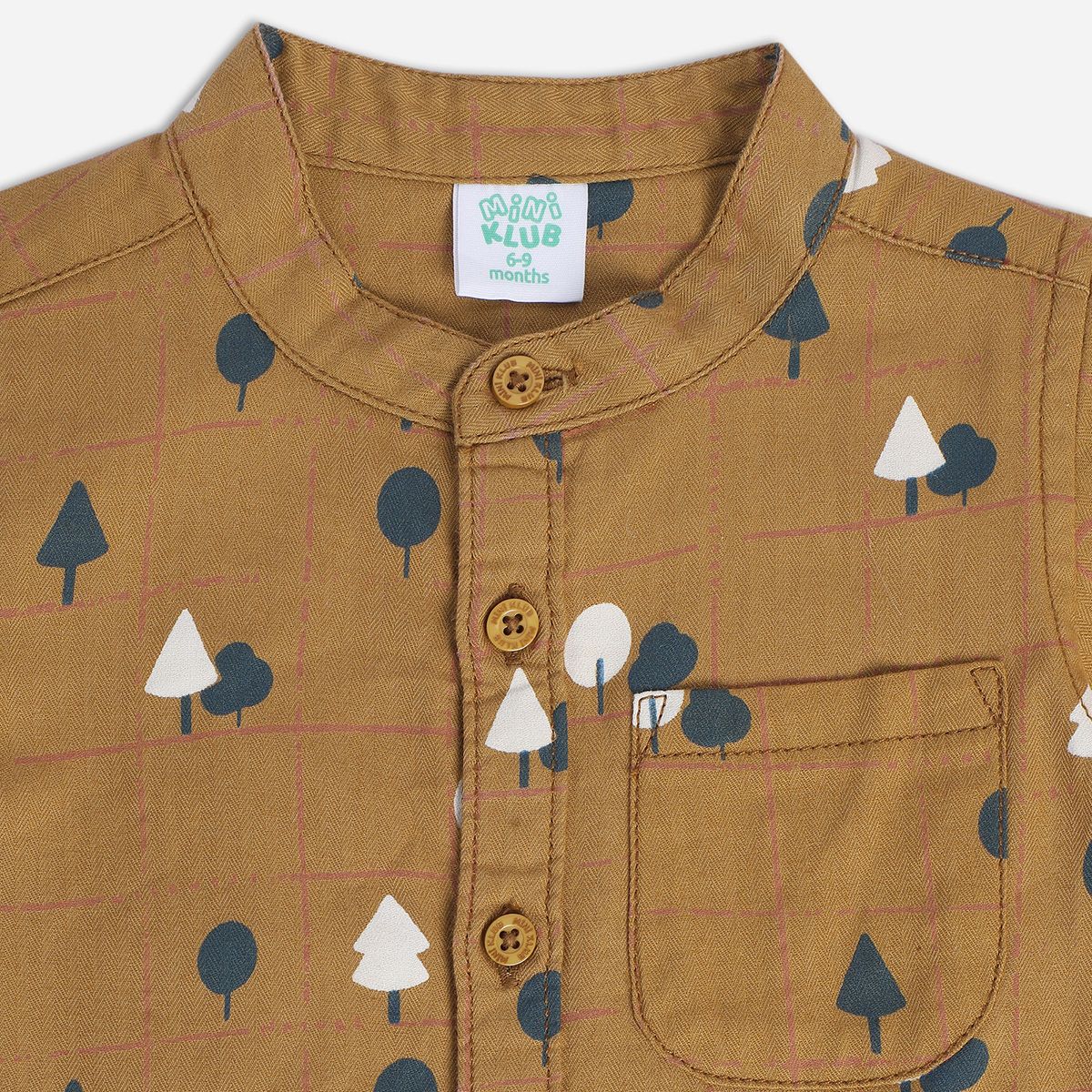 Boys Mustard Pack Of 1 Shirt