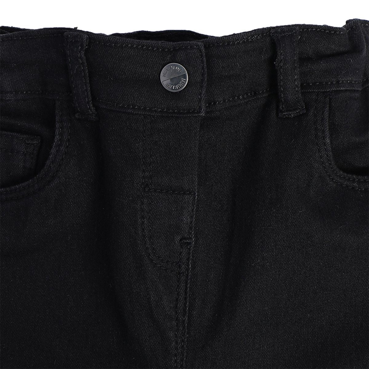 Girls Black Pack Of 1 Denim Pant