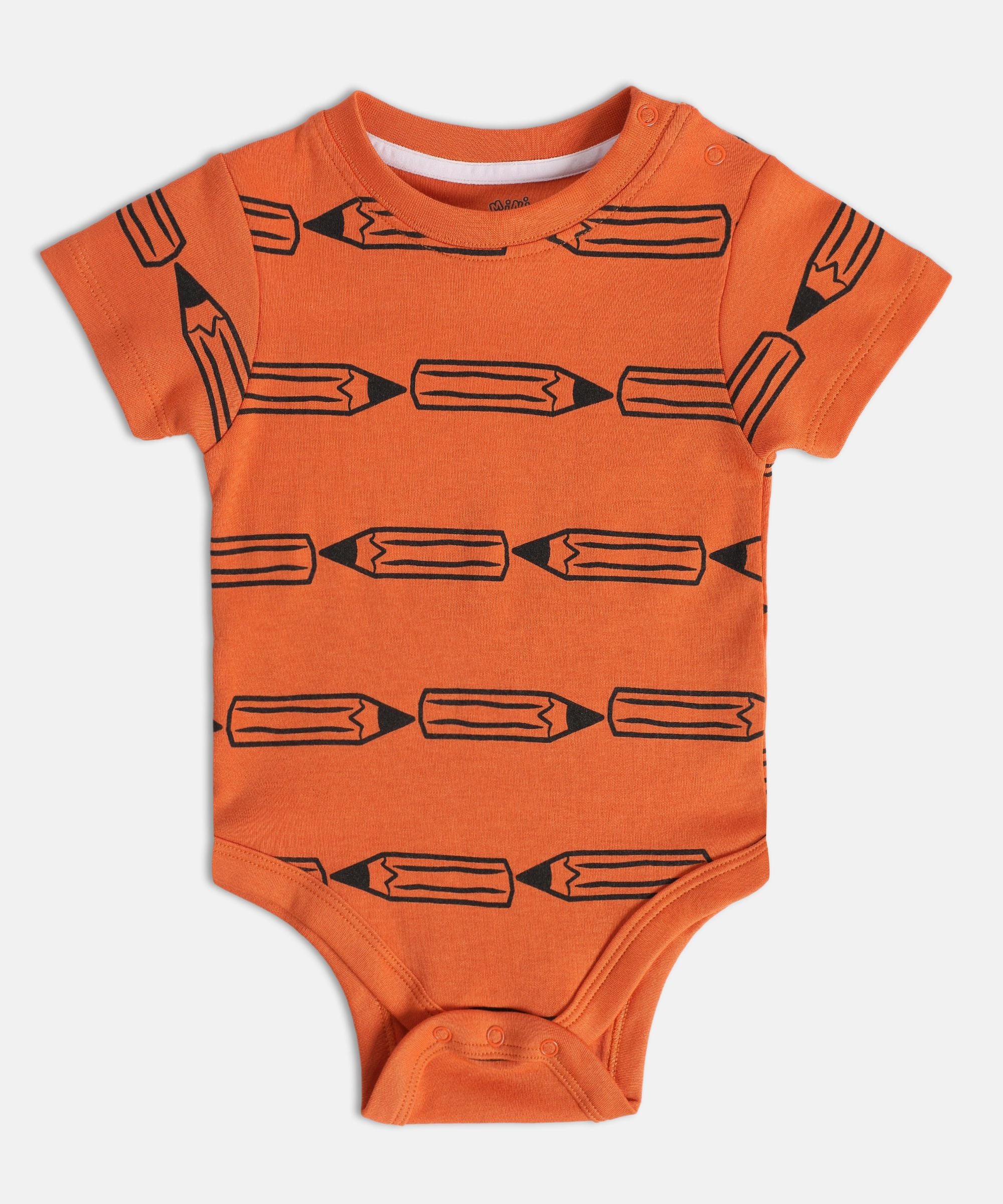 Boys Multicolor Pack Of 3 Body Suit
