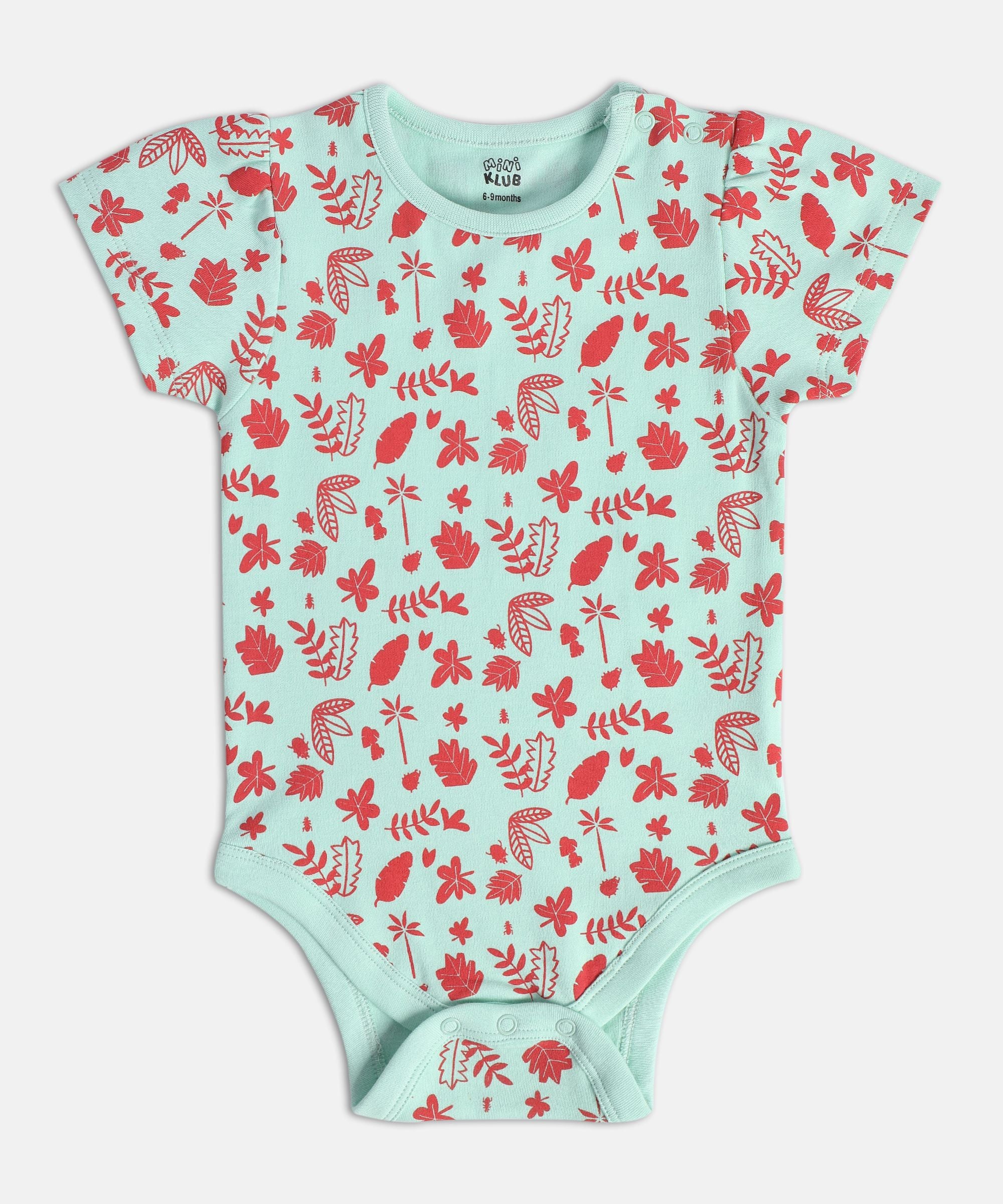 Girls Multicolor Pack Of 3 Body Suit