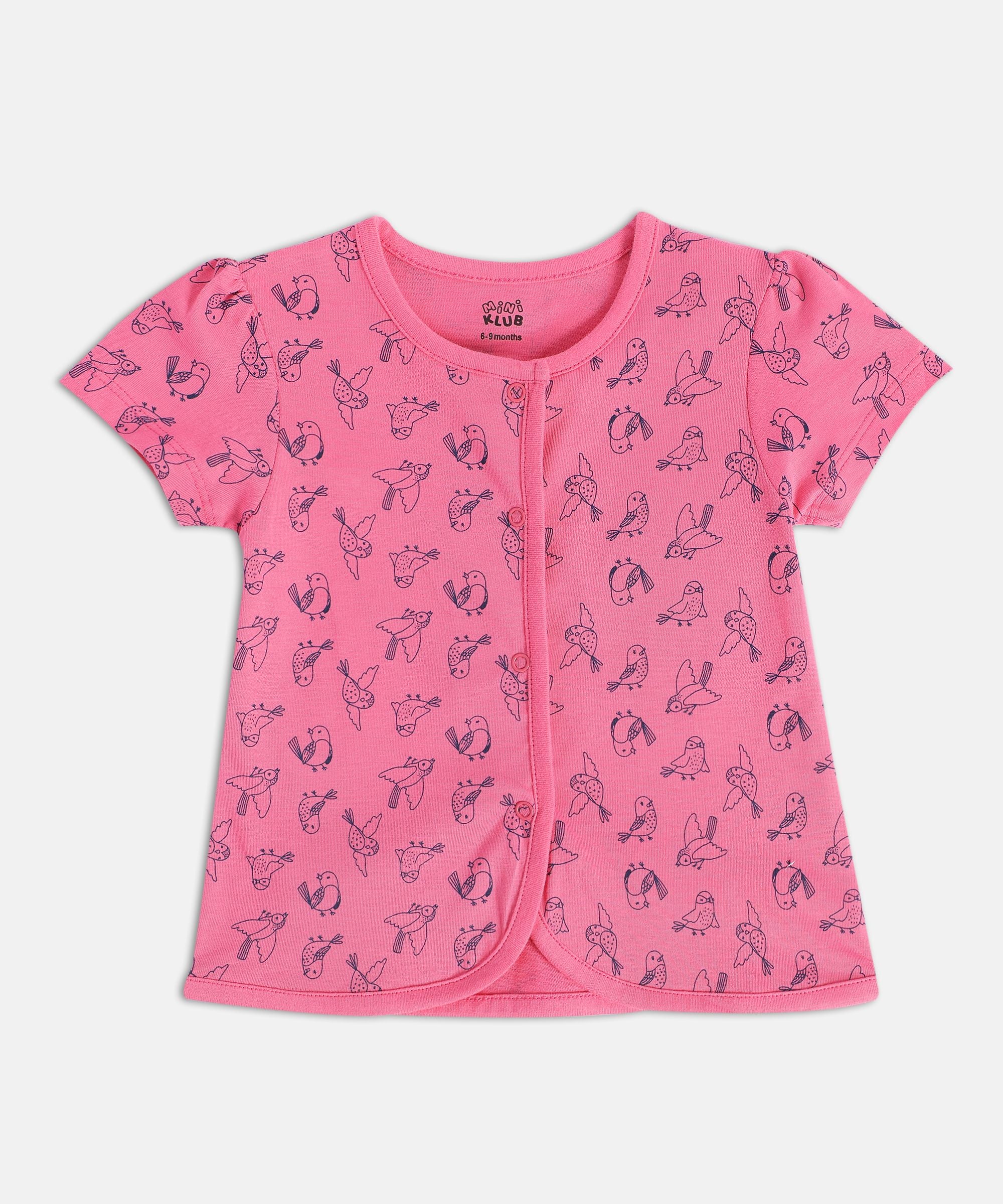 Girls Multicolor Pack Of 3 Front Open Vest