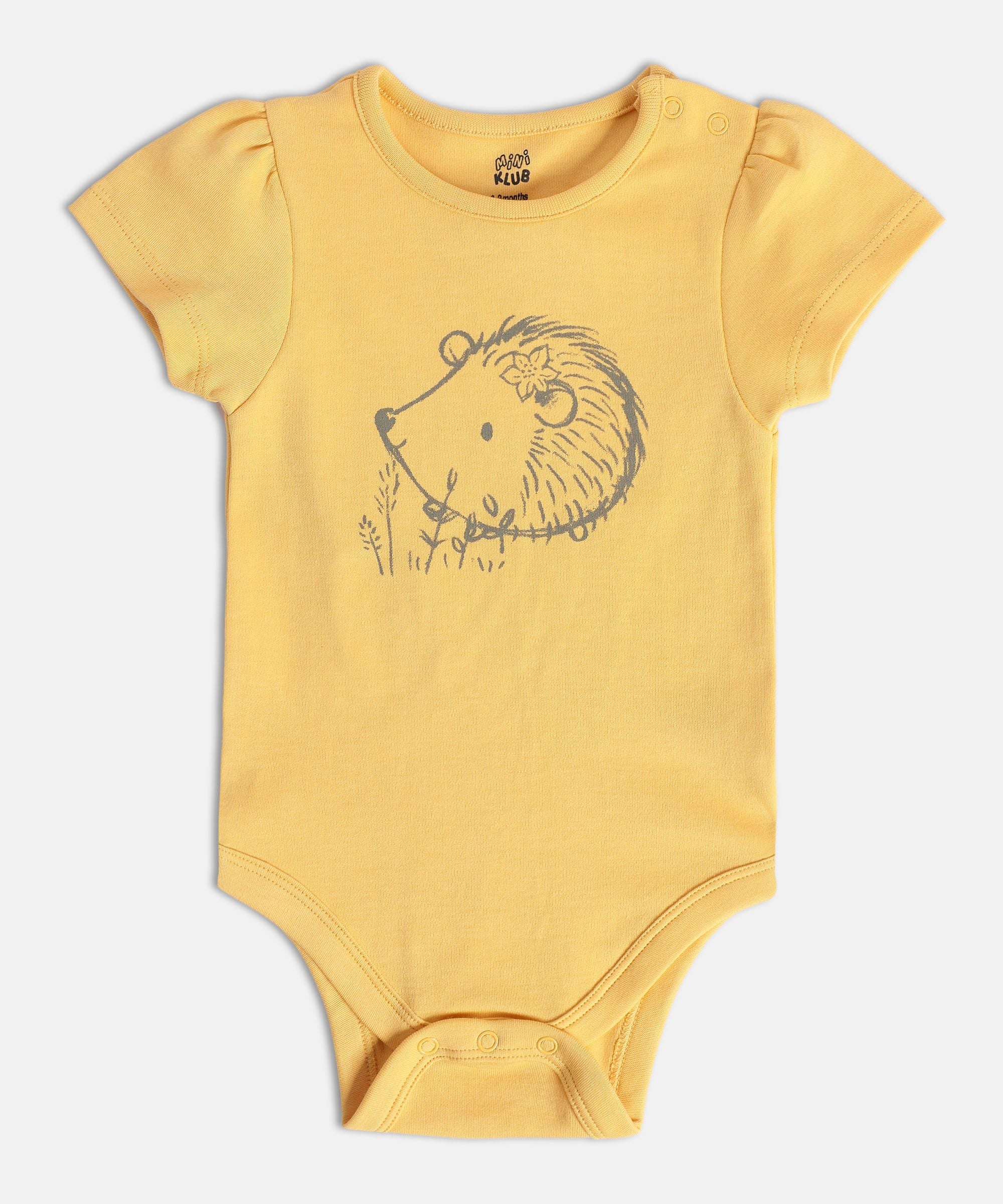 Girls Multicolor Pack Of 3 Body Suit