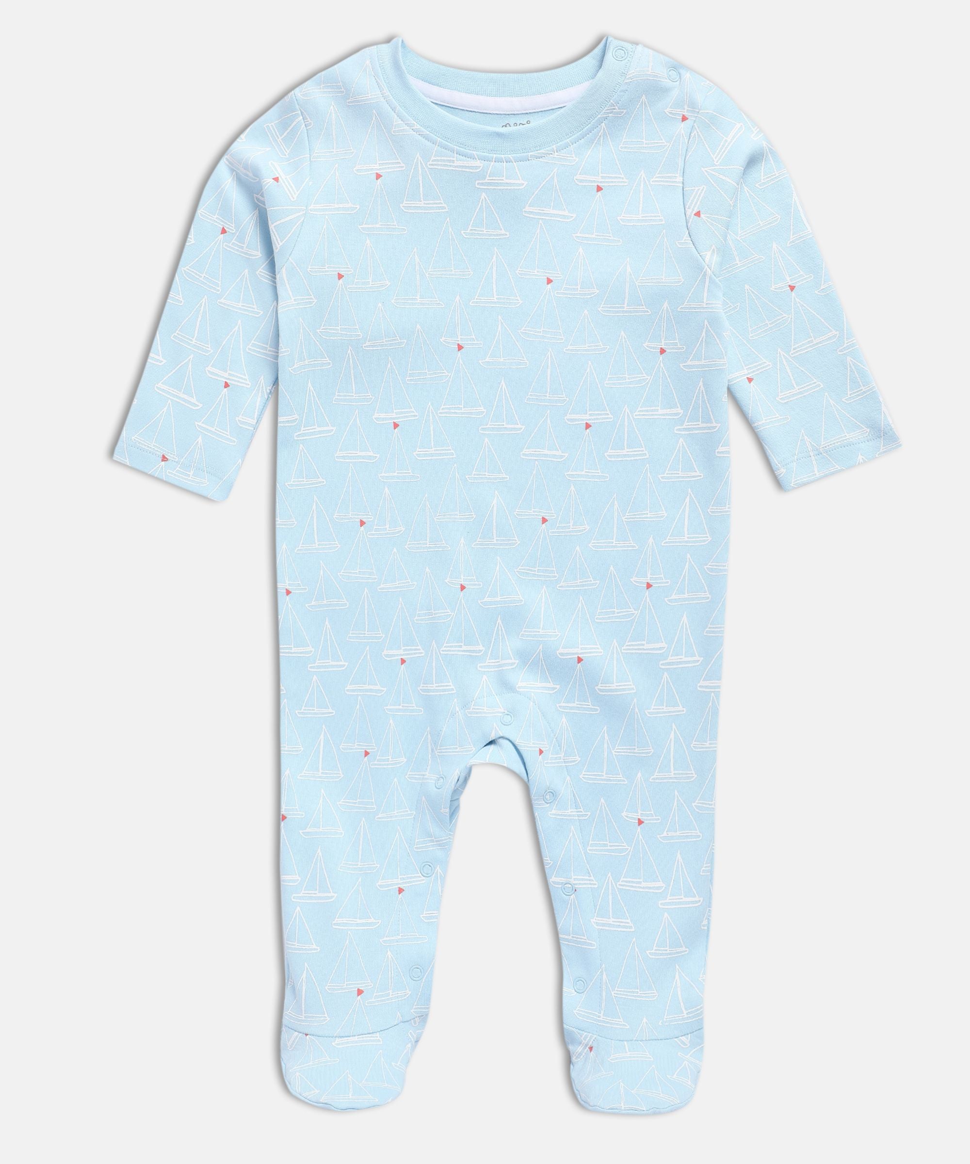 Boys Multicolor Pack Of 2 Sleep Suit