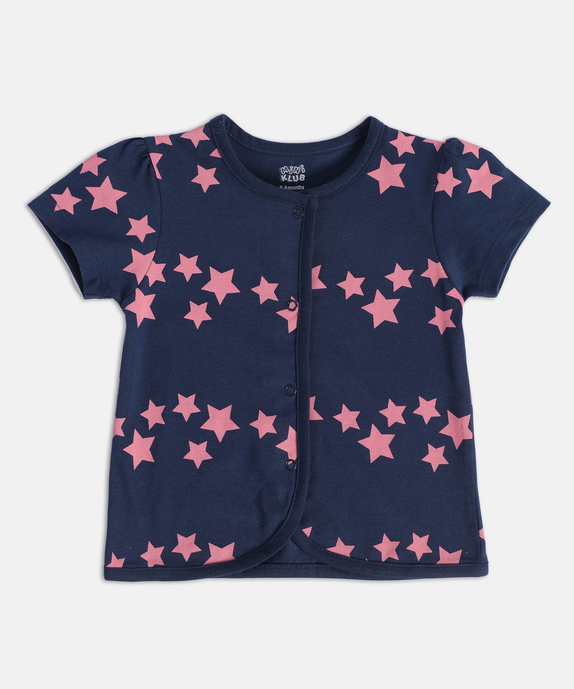 Girls Multicolor Pack Of 3 Front Open Vest