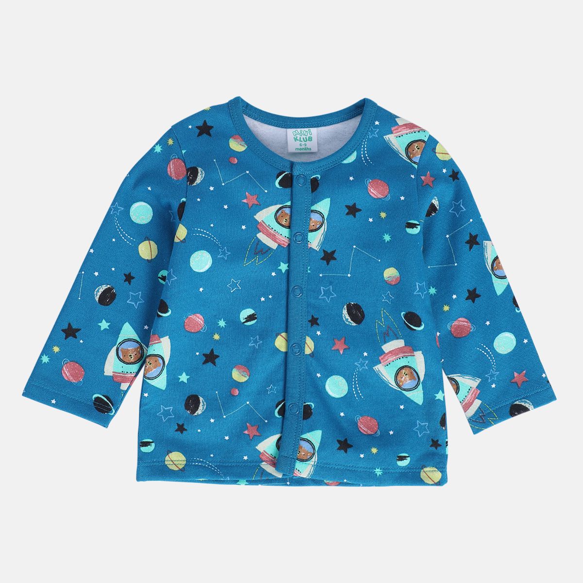 Boys Blue Front Open Vest