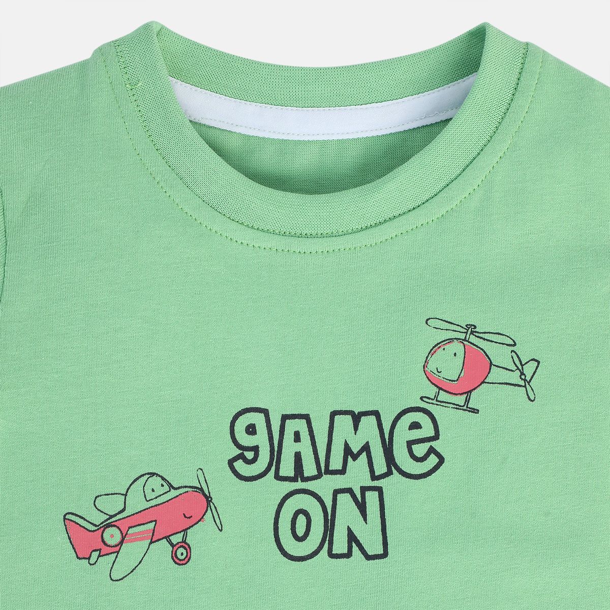 Boys Green Pack Of 1 T-Shirt