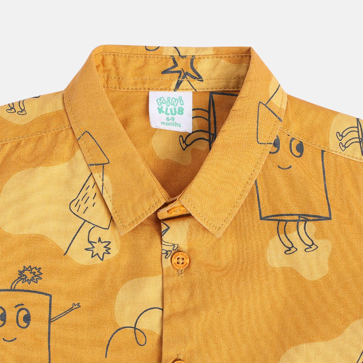 Boys Yellow Pack Of 1 Shirt