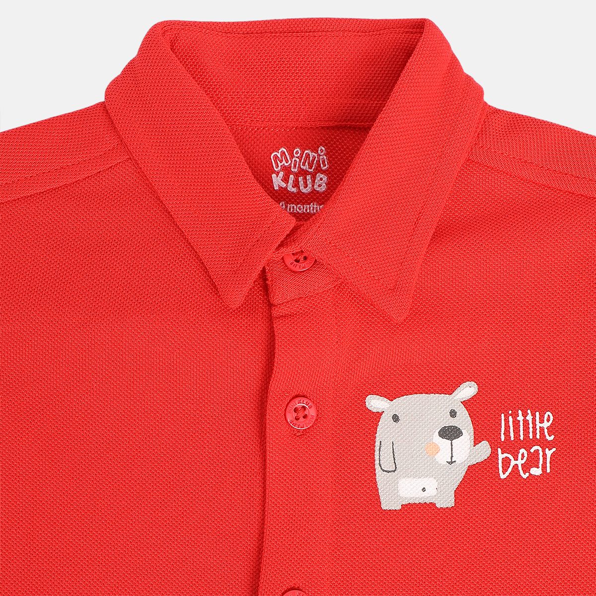 Boys Red Pack Of 1 Shirt