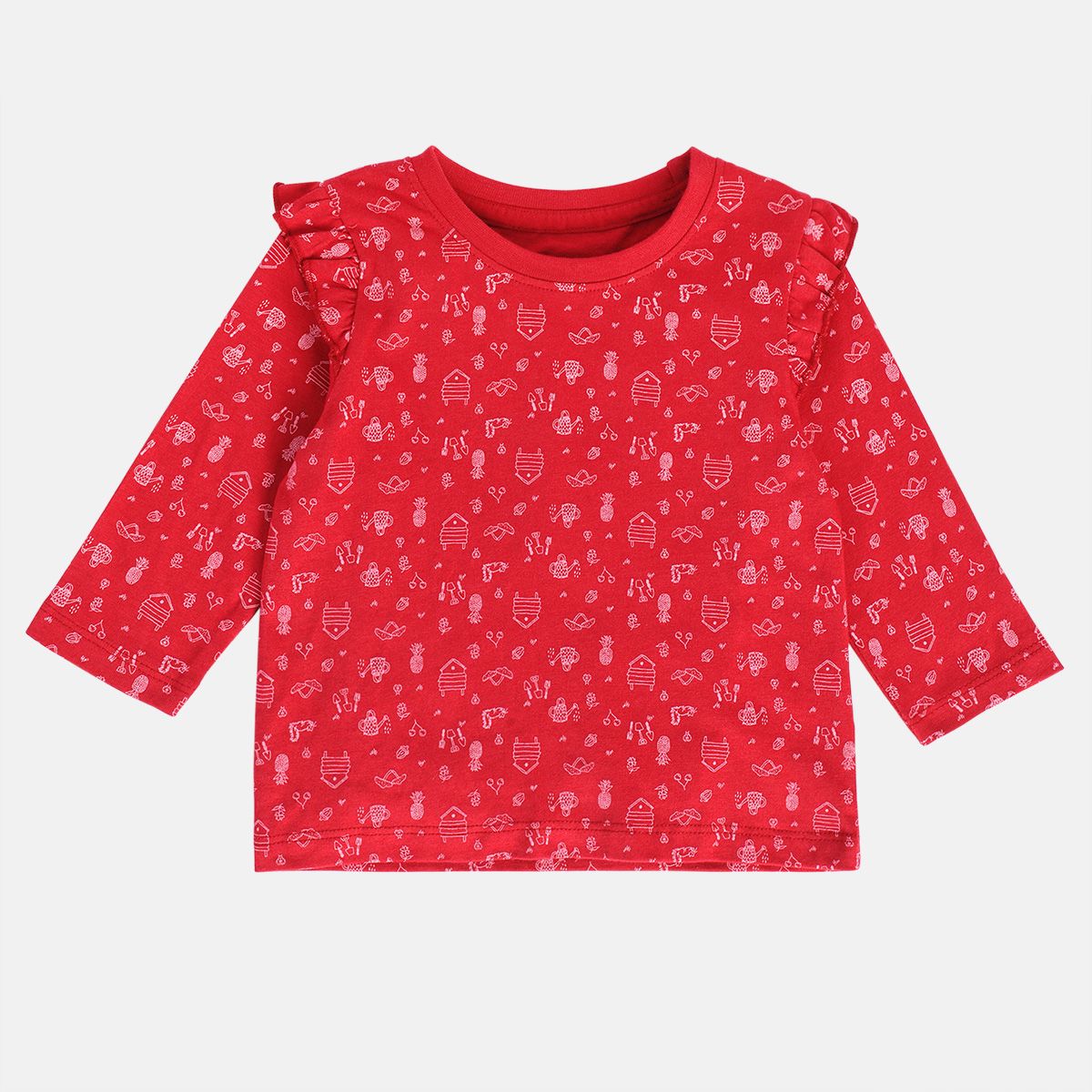 Girls Red Pack Of 2 Top And Bottom